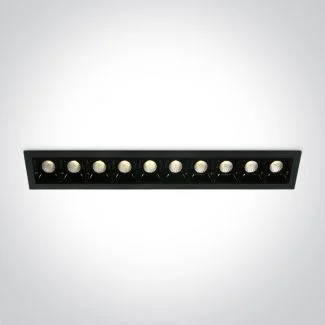ONE LIGHT 50902B/B/W Merihas 10 czarny wpust LED 3000K 10x2W wymagany zasilacz 89030A