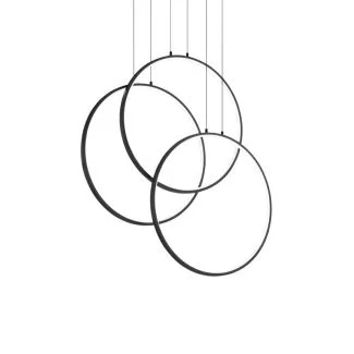 IDEAL LUX 269337 FRAME SP CERCHIO NERO LAMPA WISZĄCA czarny