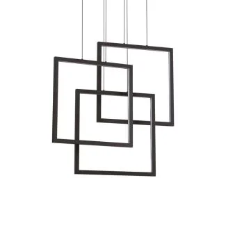 IDEAL LUX 269375 FRAME SP QUADRATO NERO LAMPA WISZĄCA czarny
