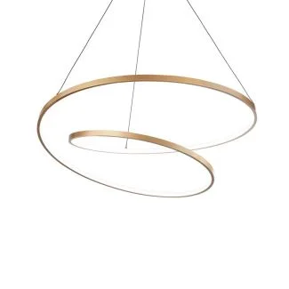 IDEAL LUX 269467 OZ SP D80 ON-OFF OTTONE LAMPA WISZĄCA mosiądz