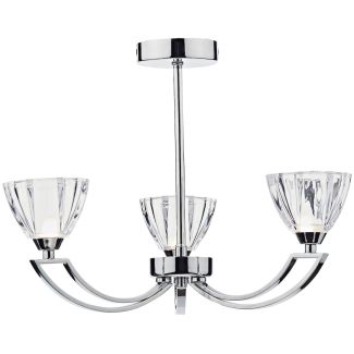 DAR VIT0350 VITO 3LT SEMI FLUSH POL CHR