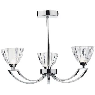 DAR VIT0350 VITO 3LT SEMI FLUSH POL CHR