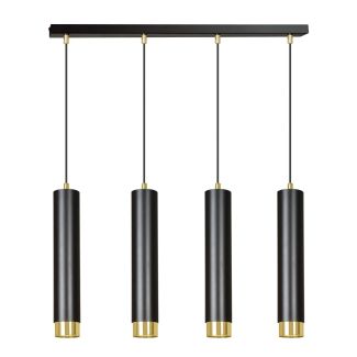 EMIBIG 644/4 LAMPA WISZĄCA KIBO 4 BL/GOLD