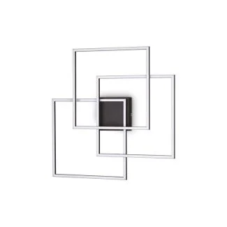 IDEAL LUX 270678 FRAME PL QUADRATO NERO LAMPA SUFITOWA czarny