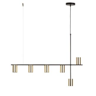 SIGMA 33696 Vendo 6 lampa wisząca czarny,mosiądz