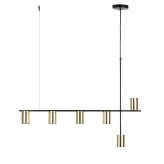 SIGMA 33696 Vendo 6 lampa wisząca czarny,mosiądz