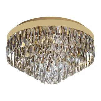 EGLO 39457 LAMPA VALPARAISO OPRAWA SUFITOWA DL/8 GOLD-OPTIK/KRISTALLE VALPARAISO