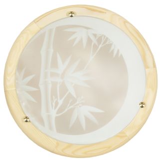 CANDELLUX 14-06653 BAMBOO PLAFON 40 DREWNO STANDARD 2X60 W E27 SOSNA