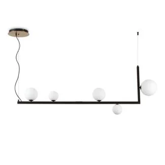 IDEAL LUX 273648 BIRDS SP5 LAMPA WISZĄCA czarny