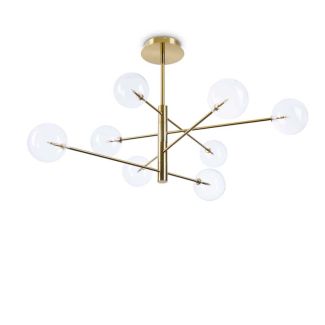 IDEAL LUX 275215 EQUINOXE SP8 OTTONE LAMPA WISZĄCA mosiądz