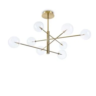 IDEAL LUX 275215 EQUINOXE SP8 OTTONE LAMPA WISZĄCA mosiądz