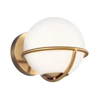 ELSTEAD Apollo FE-APOLLO1-BB 1 Light Wall Light - Burnished Brass
