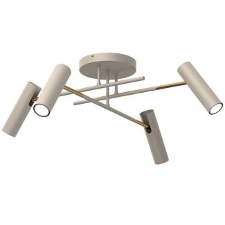 LUMINEX 278 plafon prosty Axion beige/gold 4xGU10