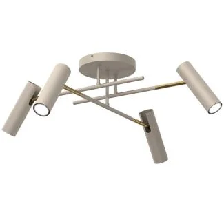 LUMINEX 278 plafon prosty Axion beige/gold 4xGU10