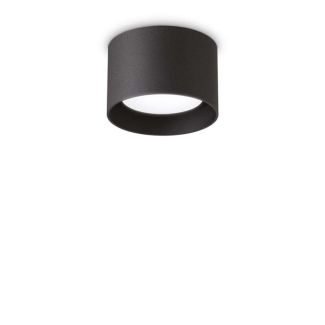 IDEAL LUX 278704 SPIKE PL1 ROUND NERO LAMPA SUFITOWA czarny