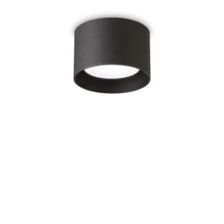 IDEAL LUX 278704 SPIKE PL1 ROUND NERO LAMPA SUFITOWA czarny
