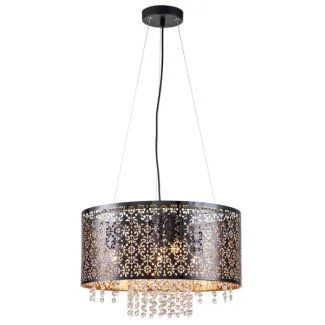 REALITY 324004-02 Hissa - lampa wisząca 4 płomienna czarna