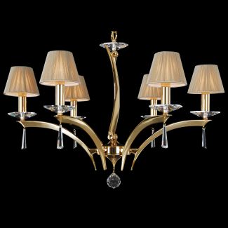 ECRYSTAL ZYR-06S Coated brass-A beige (coated by 24K gold)