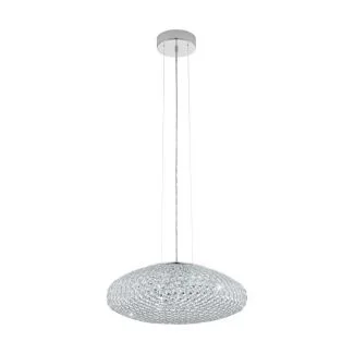 EGLO 95287 LAMPA CLEMENTE OPRAWA WISZĄCA HL/3 Ø540 CHROM/KRISTALL CLEMENTE