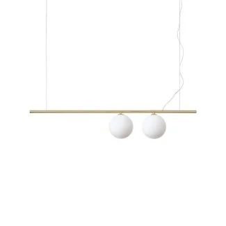 IDEAL LUX 282107 PERLINE SP2 OTTONE LAMPA WISZĄCA mosiądz