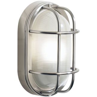 DAR SAL5244 SALCOMBE SML OVAL STE W/LT IP44