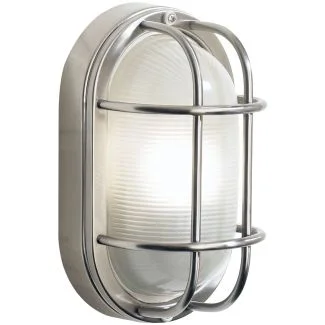 DAR SAL5244 SALCOMBE SML OVAL STE W/LT IP44