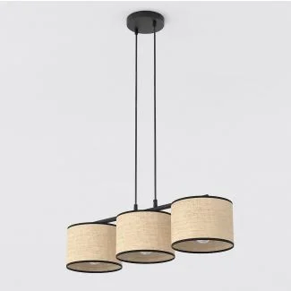 EMIBIG 1654/3 ECO 3 BL RATTAN LAMPA WISZĄCA