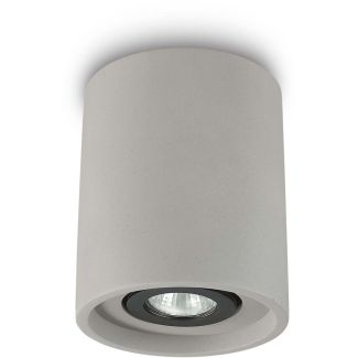 IDEAL LUX OAK PL1 ROUND CEMENTO 150437