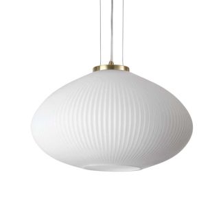IDEAL LUX 285191 PLISSE' SP1 D45 OTTONE LAMPA WISZĄCA mosiądz