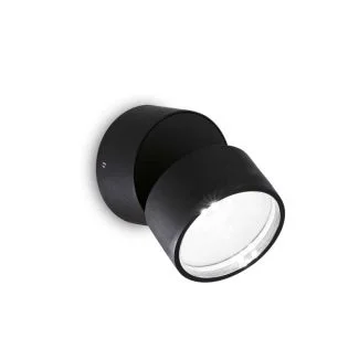 IDEAL LUX 285504 OMEGA AP ROUND NERO 4000K KINKIET czarny