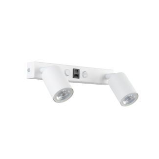 TK-LIGHTING 11355 NEX WHITE KINKIET 2XGU10 / USB