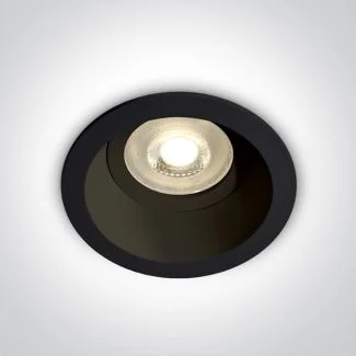 ONE LIGHT 10105D4/B Meladia czarny wpust z oprawką GU10 MR16 50W dark light