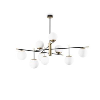 IDEAL LUX 289489 GOURMET PL9 LAMPA SUFITOWA czarny