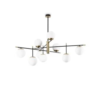 IDEAL LUX 289489 GOURMET PL9 LAMPA SUFITOWA czarny