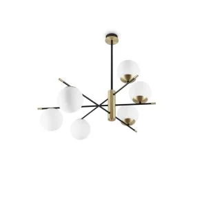 IDEAL LUX 289496 GOURMET PL6 LAMPA SUFITOWA czarny