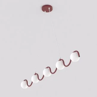 EMIBIG 1666/5 SINUS 5 BURGUNDY LAMPA WISZĄCA