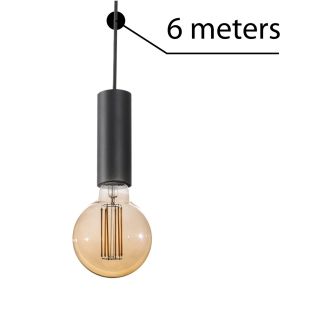 AZZARDO AZ3116 ZIKO E27 6 METERS BLACK DECORATIVE COMPONENT BLACK