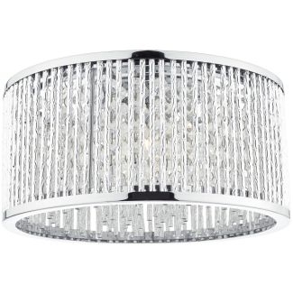DAR NAN5368 NANTES 3LT FLUSH POL CHR ALUM
