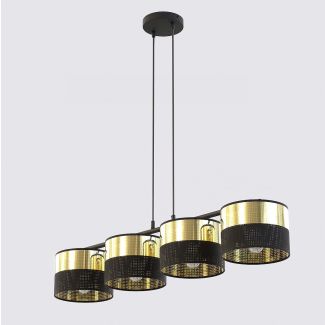 EMIBIG 1649/4 LUX 4 BL GOLD LAMPA WISZĄCA