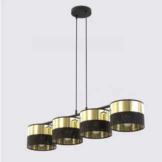 EMIBIG 1649/4 LUX 4 BL GOLD LAMPA WISZĄCA