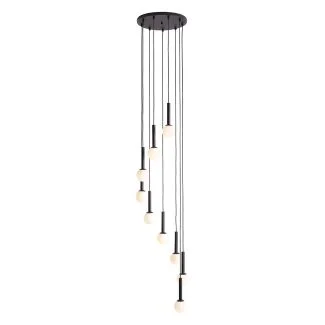 ALDEX 1117N1 LAMPA WISZĄCA RIU 9 RING ALL KOLOR CZARNY