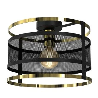 LUMINEX 3902 oprawa sufitowa Rim żyrandol czarny złoty