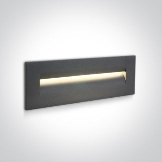 ONE LIGHT 68066/AN/W Simi 3 ścienna oprawa antracyt do wbudowania LED 3000K 8,5W IP65