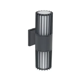 TK-LIGHTING 11507 RIBO GRAY KINKIET IP54 2XE27