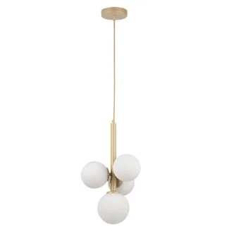 SIGMA 33606 Perla 4 lampa wisząca złoty,biały