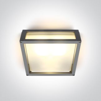 ONE LIGHT 67420B/G Psofida S szary zewnętrzny kinkiet E27 2x12w IP54