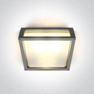ONE LIGHT 67420B/G Psofida S szary zewnętrzny kinkiet E27 2x12w IP54