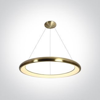 ONE LIGHT 62144NB/BBS/W Kedros lampa wisząca LED 3000K 50W matowy mosiądz