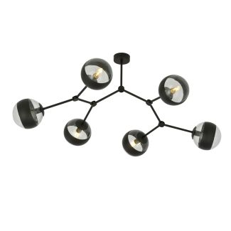 EMIBIG 1135/6 LAMPA SUFITOWA SPACE 6 BLACK/STRIPE
