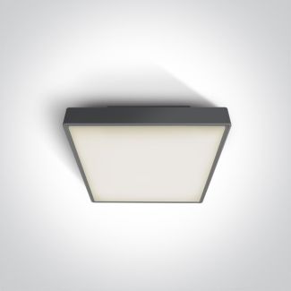 ONE LIGHT 67282E/AN Miladeza plafon antracyt E27 IP65 korpus ABS i klosz PC
